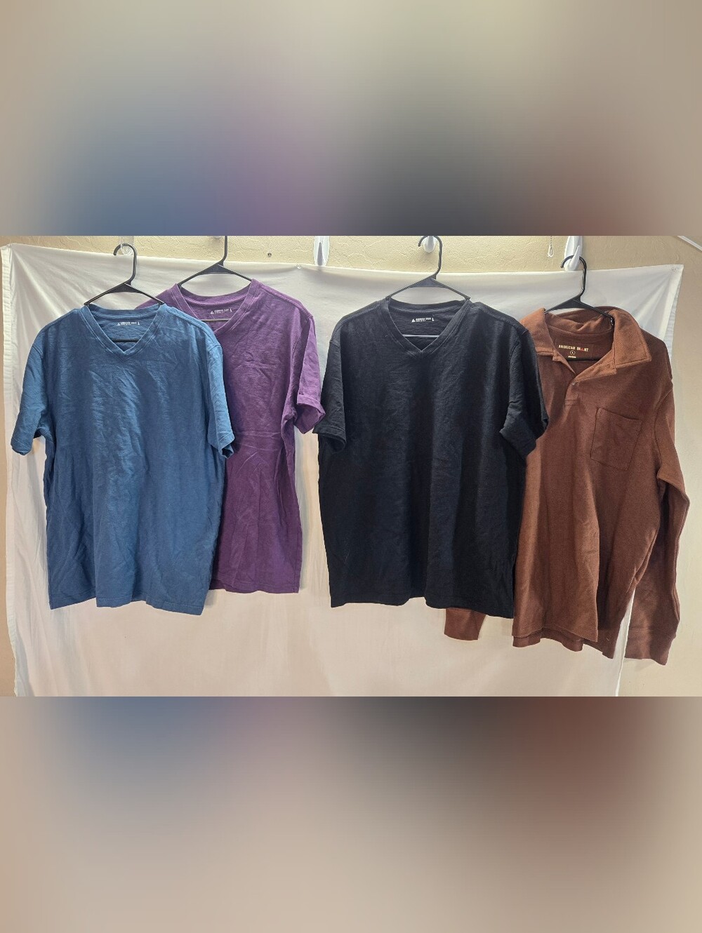 Lot of 4 American Giant Men's Size Large Short Sleeve shirts NWOT